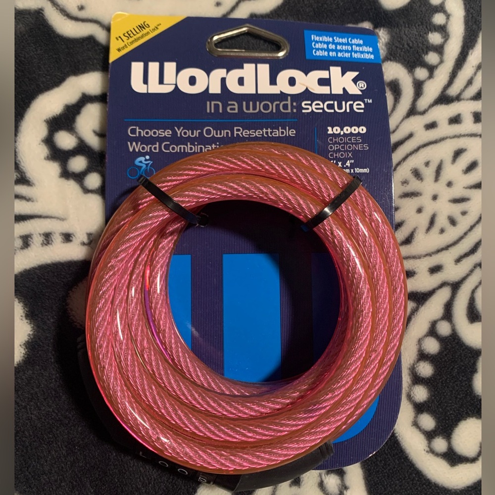 Bike lock with word combination (NEW)
